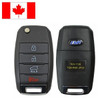 Canadian Version - Kia 4 Button Remote Flip Key TQ8-RKE-3F05, 95430-1U500, 315 MHz - Refurbished, Grade A
