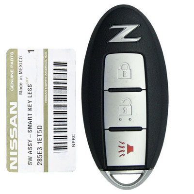 Nissan 370Z 3 Button Proximity Smart Key KR55WK49622, 285E3-1ET5D, 315 MHz - New, OEM