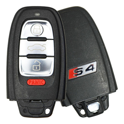 Audi S4 Logo 4 Button Proximity Key IYZFBSB802, 8T0-959-754-AJ, 315 MHz - Refurbished, Grade A