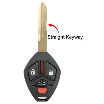 Mitsubishi 4 Button Remote Head Key OUCG8D-620M-A, MN141381, 315 MHz - Refurbished, Recase