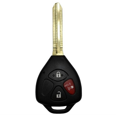 Toyota/Lexus/Scion 3 Button Remote Head Key TR47 MOZB41TG 89070-21120, 89070-21180, 89070-52B20 - Refurbished, Recase