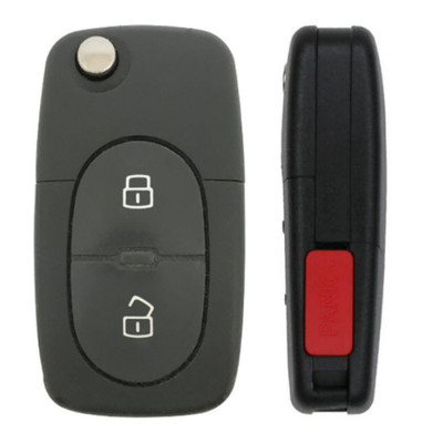 Audi 3 Button Remote Flip Key MZ241081964, 4DO837231D, 315 MHz - Refurbished, Recase