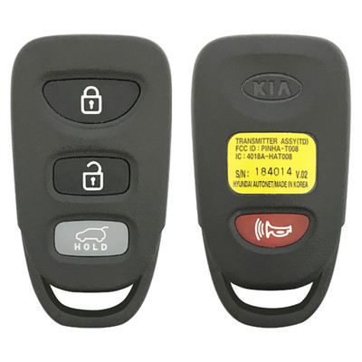 Kia 4 Button Remote PINHA-T008, 95430-1M110, 315 MHz - Refurbished Recase