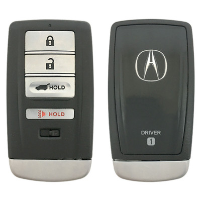 Acura 4 Button Driver 1 Smart Key KR5T21, 72147-TJB-A01, 433 MHz - Refurbished, Grade A