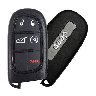 Jeep 5 Button Smart Key GQ4-54T, 68141580AG, 433 MHz - Refurbished, Grade A