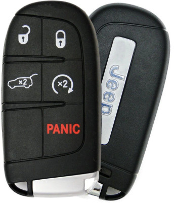 Jeep 5 Button Smart Key M3N-40821302, 68250343AB, 433 MHz - Refurbished, Grade A