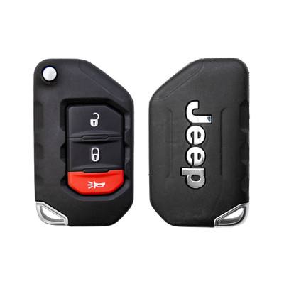 Jeep 3 Button Flip Key OHT1130261, 68416782AA, 433 MHz - Refurbished, Grade A