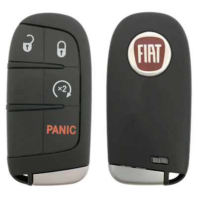 Fiat 4 Button Smart Key M3N-40821302, 735637066, 433 MHz - Refurbished, Grade A