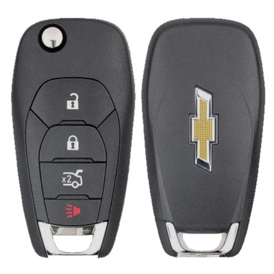 Chevrolet 4 Button Remote Flip Key LXP-T004, 13514135, 433 MHz - Refurbished, Grade A