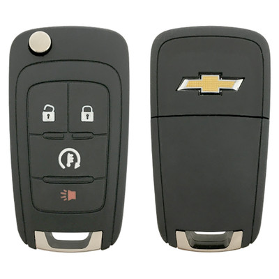 Chevrolet 4 Button Remote Flip Key A2GM3BFUS04, 94543198, 315 MHz - Refurbished, Grade A