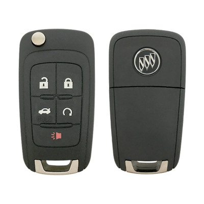 Buick 5 Button Non-PEPS Remote Flip Key OHT01060512, 13504204, 315 MHz - Refurbished, Grade A