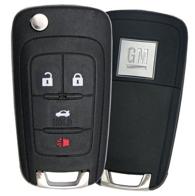 GMC 4 Button Non-PEPS Remote Flip Key OHT01060512, 13501513, 315 MHz - Refurbished, Grade A
