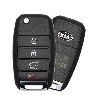 Kia 4 Button (Canadian Models) Remote Flip Key TQ8-RKE-4F27, 95430-D9100, 433 MHz - Refurbished, Grade A