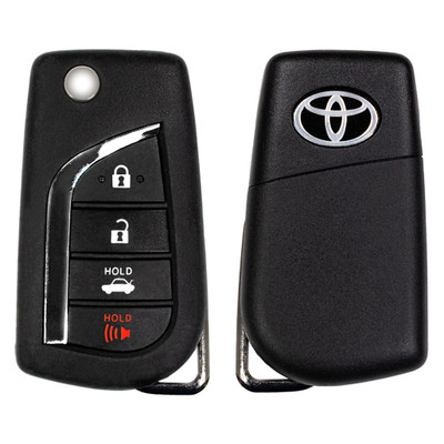 Toyota 4 Button Remote Flip Key GQ4-73T, 315 MHz - Refurbished, Grade A