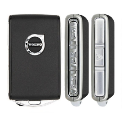 Volvo 4 Button Black Proximity Smart Key YGOHUF8423, 31652163, 433 MHz - New, OEM