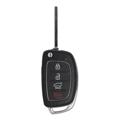 Hyundai 4 Button Non-Transponder Remote Flip Key TQ8-RKE-3F04, 95430-4Z100, 315 MHz - New, OEM