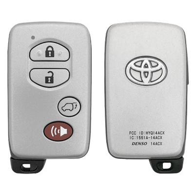 Toyota 4 Button Proximity Smart Key (GNE Board - 5290)  HYQ14ACX, 89904-0T020, 315 MHz - New, OEM