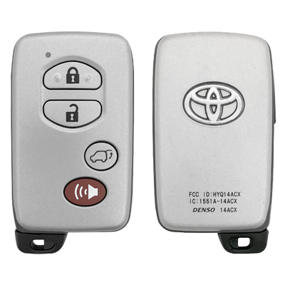 Toyota 4 Button Proximity Smart Key (GNE Board - 5290)  HYQ14ACX, 89904-0T020, 315 MHz - New, OEM