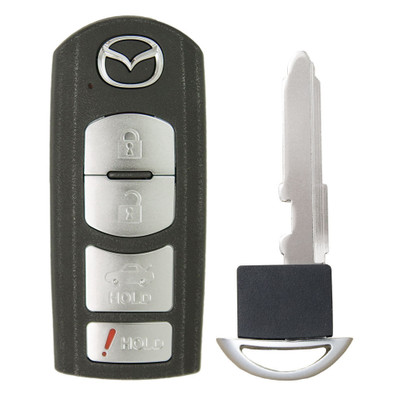Mazda 4-Button Smart Key WAZX1T763SKE11A04 NHY8-67-5RYA 315 MHz, New OEM