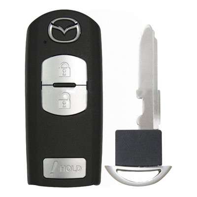Mazda 3-Button Smart Key WAZX1T763SKE11A04 EHY5-67-5RYA 315 MHz, New OEM