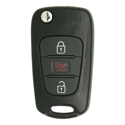 Kia 3 Button Remote Flip Key NYOSEKSAM11ATX (AM11MY), 95430-2K250, 315 MHz - New, OEM