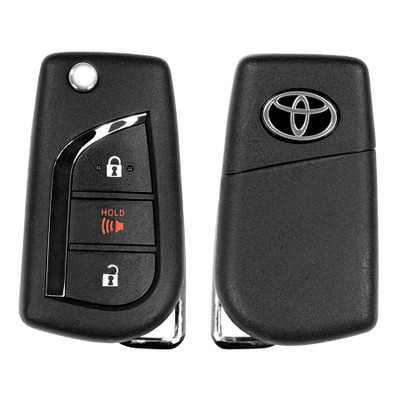 Toyota 3 Button Remote Flip Key MOZB3F2F2L, 89070-10082, 315 MHz - Refurbished, Grade A