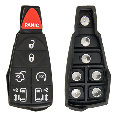 7 Button Replacement Pad for Chrysler / Dodge/ Jeep Pod Keys IYZ-C01C - 5 PACK