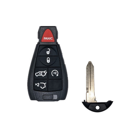 Jeep 6 Button Glass &amp; Hatch Fobik Non Proximity Remote IYZ-C01C, Refurbished Recase