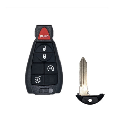Jeep 5 Button Glass Fobik  Non Proximity Remote IYZ-C01C, Refurbished Recase