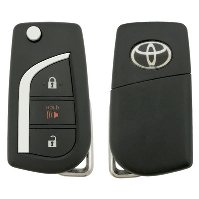Toyota 3 Button Remote Flip Key HYQ12BFB, 89070-12C20, 315 MHz - New, OEM