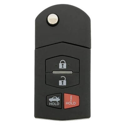 Mazda 4 Button Remote Head Key 5WK43451E, GS4B-67-5RYA, 315 MHz - Refurbished, Grade A