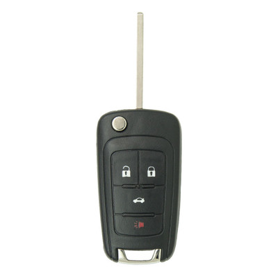 Keyless2Go GM 4 Button PEPS Flip Key OHT05918179, 13504283, 13531358, 315 MHz - Premium Aftermarket