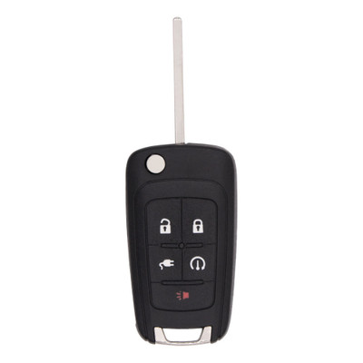 Keyless2Go Chevrolet 5 Button Proximity Flip Key PEPS OHT05918179 22755321 315 MHz, Premium Aftermarket