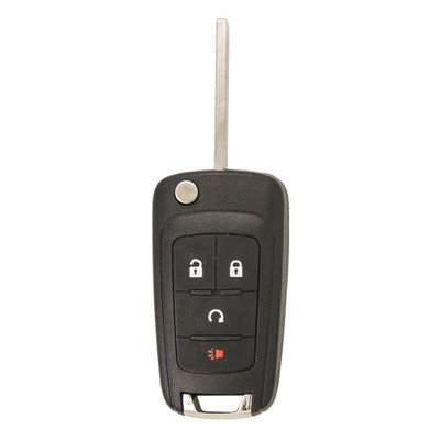 Keyless2Go 4 Button Remote Flip Key Replacement for GM AVL-B01T1AC 13501916, 13579216