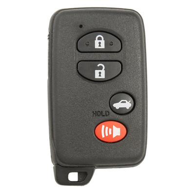 Keyless2Go 4 Button Proximity Remote Smart Key Replacement for Toyota HYQ14AAB (E-Board 3370) / HYQ14AEM (GNE 6601) - 1-PACK