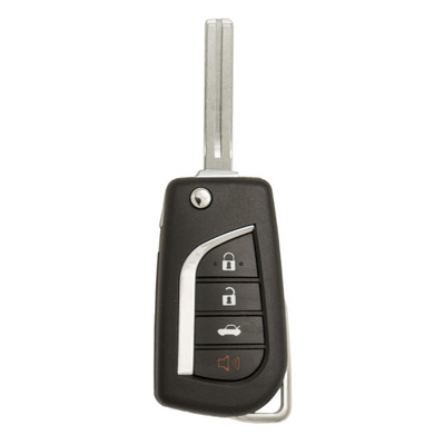 Keyless2Go Toyota 4 Button Flip Key for US Models, HYQ12BFB, 89070-06790, 315 MHz - Premium Aftermarket