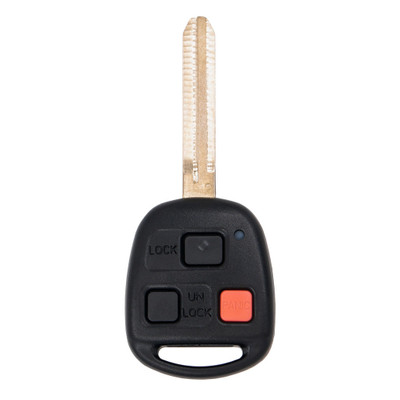 Keyless2Go 3 Button Remote Head Key Replacement for Toyota HYQ1512V / 4C Chip / 89070-60090