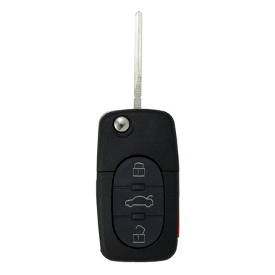 Keyless2Go Audi 4 Button Remote Flip Key MYT820837231, 4D0837231M, 315 MHz - Premium Aftermarket