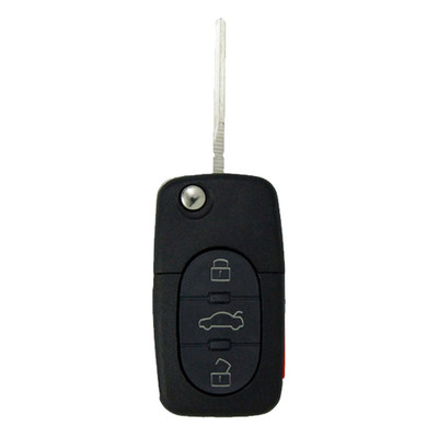 Keyless2Go Audi 4 Button Remote Flip Key MYT8Z0837231, 4D0837231E/231P, 315 MHz - Premium Aftermarket