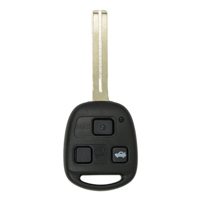Keyless2Go 3 Button Remote Head Key Long Blade TOY40 4C Chip Replacement for Lexus HYQ1512V / 89070-33470, TLS-KH3-052-AFB-ZZZZ-001