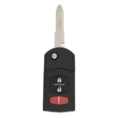 Keyless2Go Mazda 3 Button Remote Flip Key BGBX1T478SKE125-01, CC43-67-5RYC, 315 MHz - Premium Aftermarket