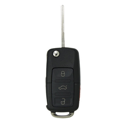 Keyless2Go 4 Button Volkswagen Remote Flip Key NBG8137T, 1J0959753T, 315 MHz - Premium Aftermarket