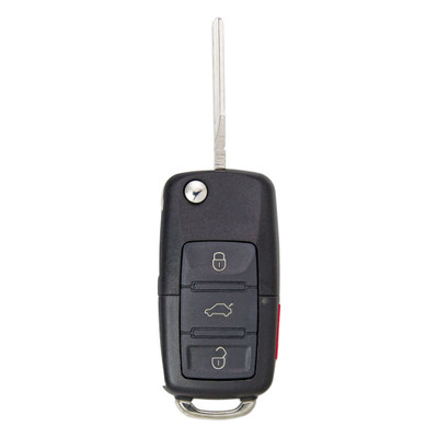 Keyless2Go Volkswagen 4 Button Remote Flip Key NBG92596263, 1J0959753AM, 315 MHz - Premium Aftermarket