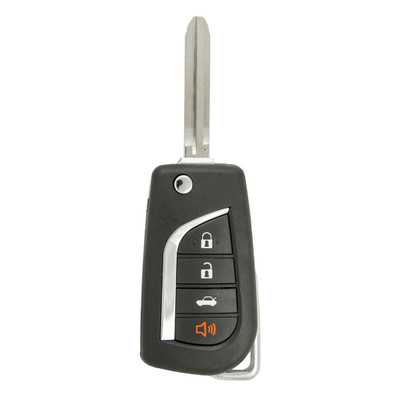 Keyless2Go Toyota 4 Button 4D67 Chip Remote Flip Key HYQ12BBY, 89070-06231, 315 MHz - Premium Aftermarket