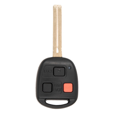 Keyless2Go 3 Button Remote Key Short Blade TOY48 4C Chip Replacement for Lexus HYQ1512V / 89070-60081, TLS-KH3-050-AFB-ZZZZ-001