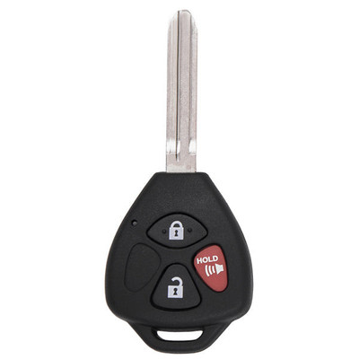 Keyless2Go PRO 3 Button Remote Head Key Replacement for Toyota HYQ12BBY 4D67 Chip