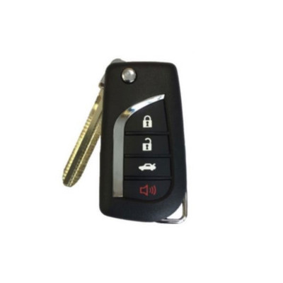 Toyota 4 Button H Chip Remote Flip Key GQ43VT20T, 89742-AE010, 315 MHz - Aftermarket
