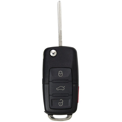 Volkswagen 4 Button Remote Flip Key KR55WK45032, 3D0959753T, 315 MHz - Aftermarket