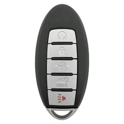 Nissan, Infiniti 5 Button Smart Key CWTWB1G744, 285E3-1LA5A, 433 MHz - Aftermarket
