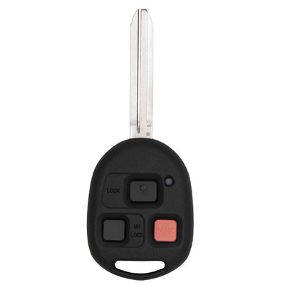 Keyless2Go  PRO 3 Button Remote Head Key Replacement for Toyota HYQ1512V / 4C Chip / 89070-60090
